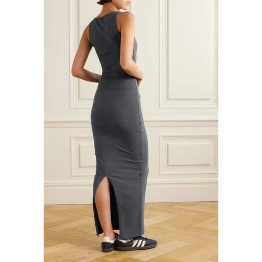 Skims New Vintage Maxi Dress Womens Small Ash Gray Scoop Neck DR-MAX-3733